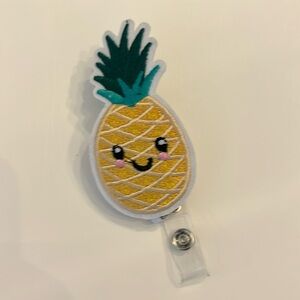 Pineapple badge clip